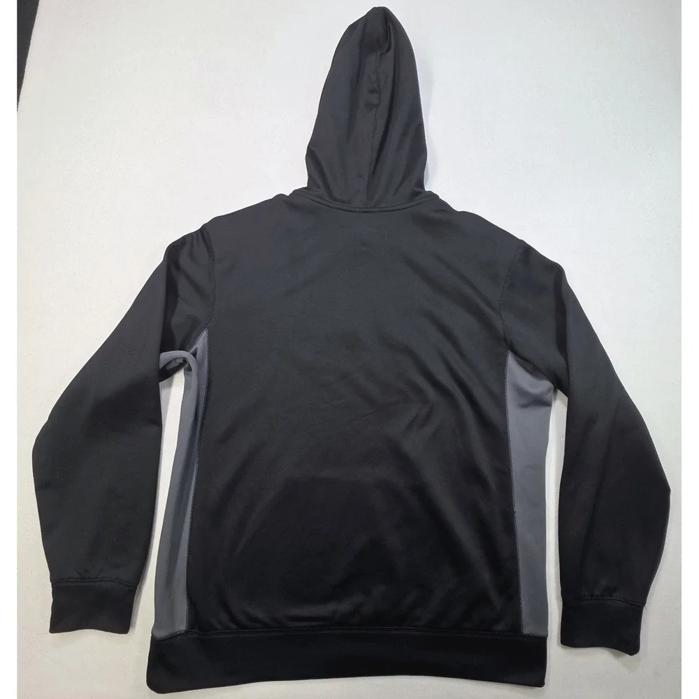 Nike Hoodie Mens‎ L Black Spellout Therma Fit Pullover Sweatshirt LIMITED USE
